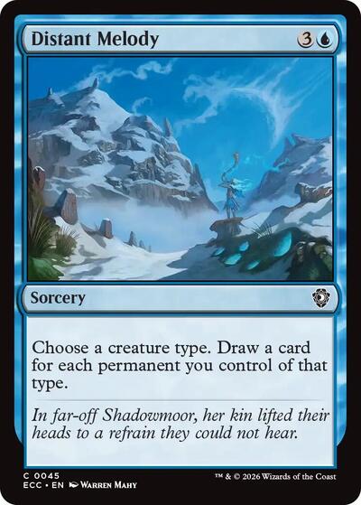 Distant Melody (Commander: Lorwyn Eclipsed) Light Play