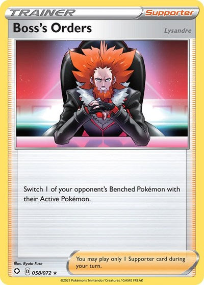 Boss's Orders (Shining Fates) Light Play