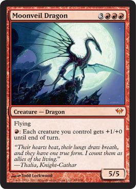 Moonveil Dragon (Dark Ascension) Damaged / Poor