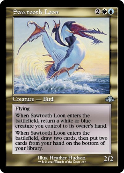 Sawtooth Loon (Retro Frame) (Dominaria Remastered) Light Play
