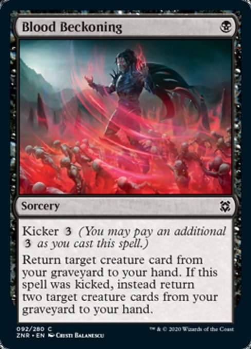 Blood Beckoning (Zendikar Rising) Light Play