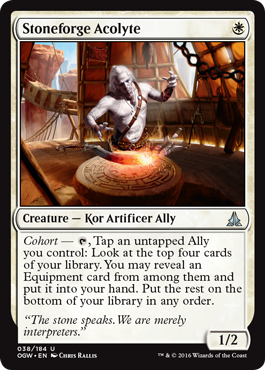 Stoneforge Acolyte (Oath of the Gatewatch) Light Play