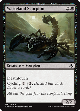 Wasteland Scorpion (Amonkhet) Light Play
