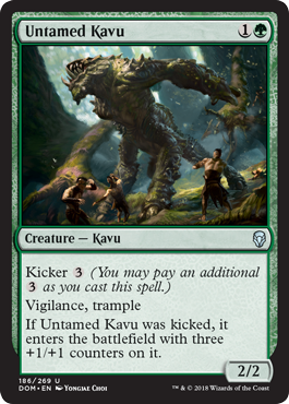 Untamed Kavu (Dominaria) Light Play