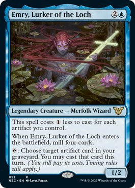 Emry, Lurker of the Loch (Commander: Kamigawa: Neon Dynasty) Light Play