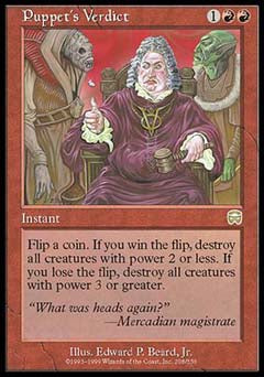 Puppet's Verdict (Mercadian Masques) Light Play