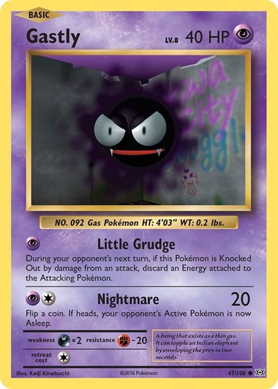 Gastly (XY - Evolutions) Light Play