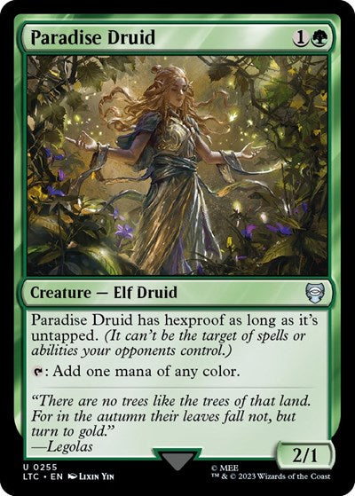 Paradise Druid (Commander: The Lord of the Rings: Tales of Middle-earth) Light Play