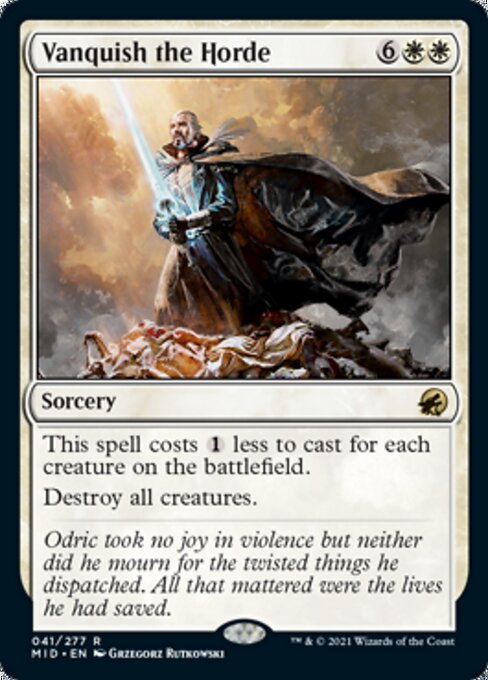 Vanquish the Horde (Innistrad: Midnight Hunt) Light Play