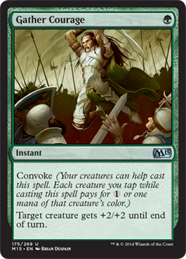 Gather Courage (Magic 2015 Core Set) Light Play