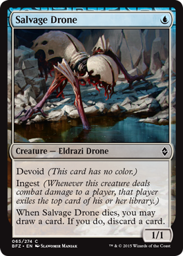 Salvage Drone (Battle for Zendikar) Light Play