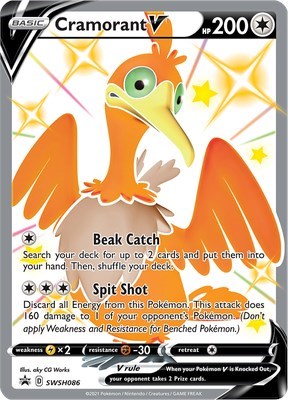 Cramorant V - SWSH086 (SWSH: Sword & Shield Promo Cards) Near Mint