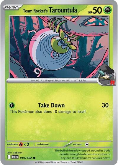 Team Rocket's Tarountula (SV10: Destined Rivals) Light Play