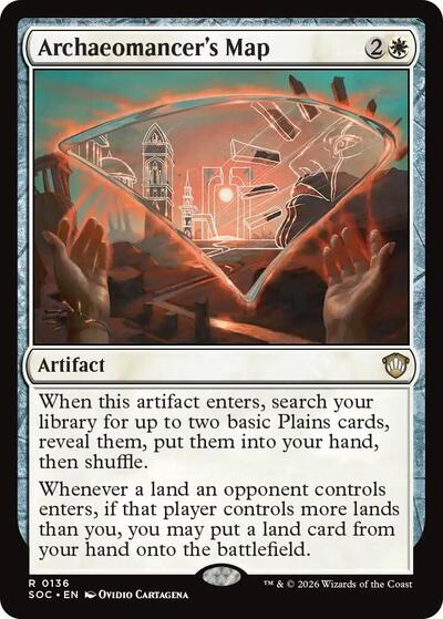 Archaeomancer's Map (Commander: Secrets of Strixhaven) Light Play