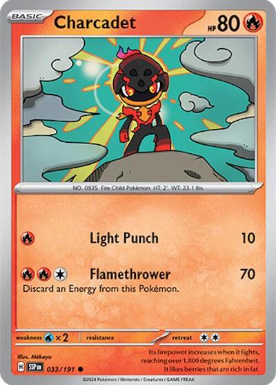 Charcadet - 033 (SV08: Surging Sparks) Light Play