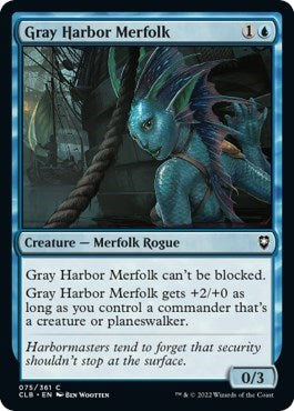 Gray Harbor Merfolk (Commander Legends: Battle for Baldur's Gate) Light Play