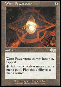 Worn Powerstone (Urza's Saga) Medium Play