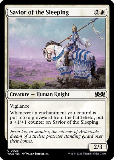Savior of the Sleeping (Wilds of Eldraine) Light Play Foil