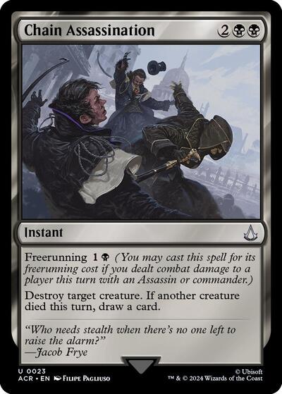 Chain Assassination (Universes Beyond: Assassin's Creed) Light Play Foil