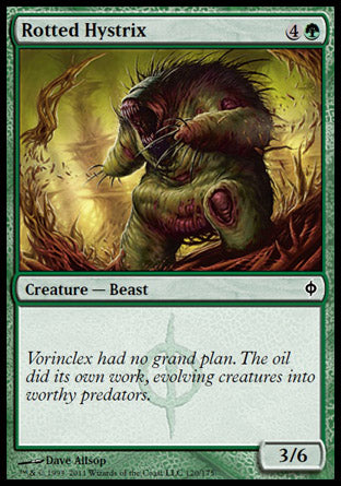 Rotted Hystrix (New Phyrexia) Light Play