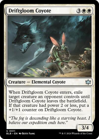 Driftgloom Coyote (Bloomburrow) Light Play