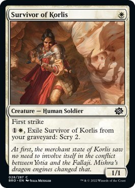 Survivor of Korlis (The Brothers' War) Light Play