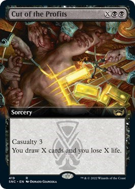 Cut of the Profits (Extended Art) (Streets of New Capenna) Light Play