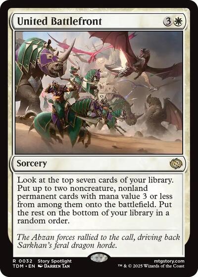 United Battlefront (Tarkir: Dragonstorm) Light Play