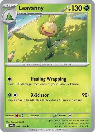 Leavanny (SV: White Flare) Light Play Reverse Holofoil