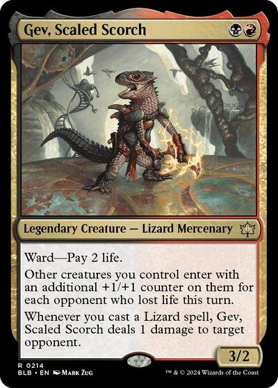Gev, Scaled Scorch (Bloomburrow) Light Play