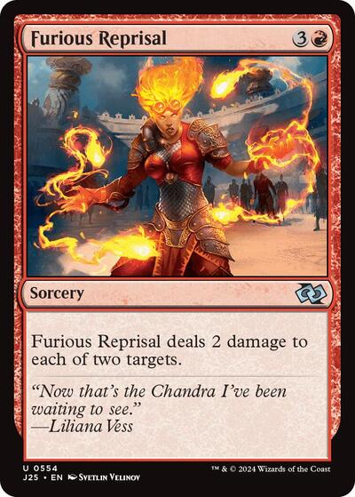 Furious Reprisal (Foundations Jumpstart) Light Play
