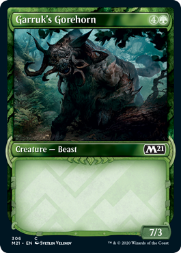 Garruk's Gorehorn (Showcase) (Magic 2021 Core Set) Light Play