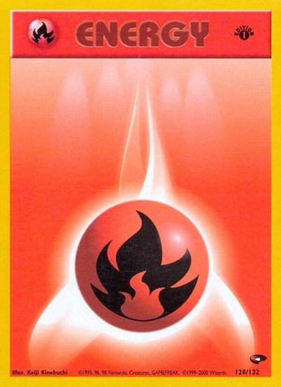 Fire Energy (Gym Challenge) Light Play 1st Edition