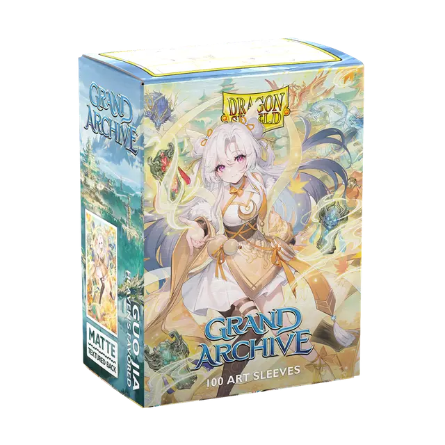 Dragon Shield Sleeves: Standard Matte Art Grand Archive - Guo Jia, Heaven’s Favored 100ct Box