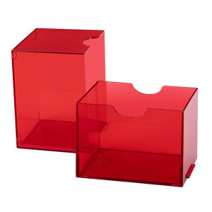 Dragon Shield Deck Box - 100 + Strongbox - Clear Red