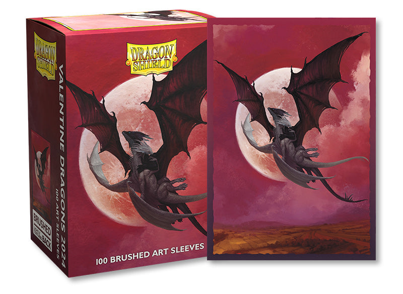 Dragon Shield Sleeves: Standard- Brushed "Valentine 2024" Art, Limited Edition (100 ct.)