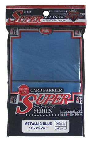 KMC Metallic Blue Sleeves (80 ct)