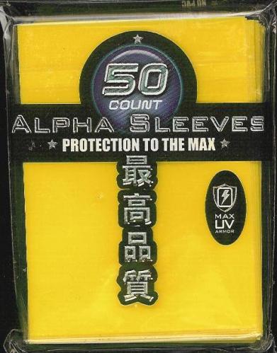Max Protection Alpha Yellow Large Sleeves