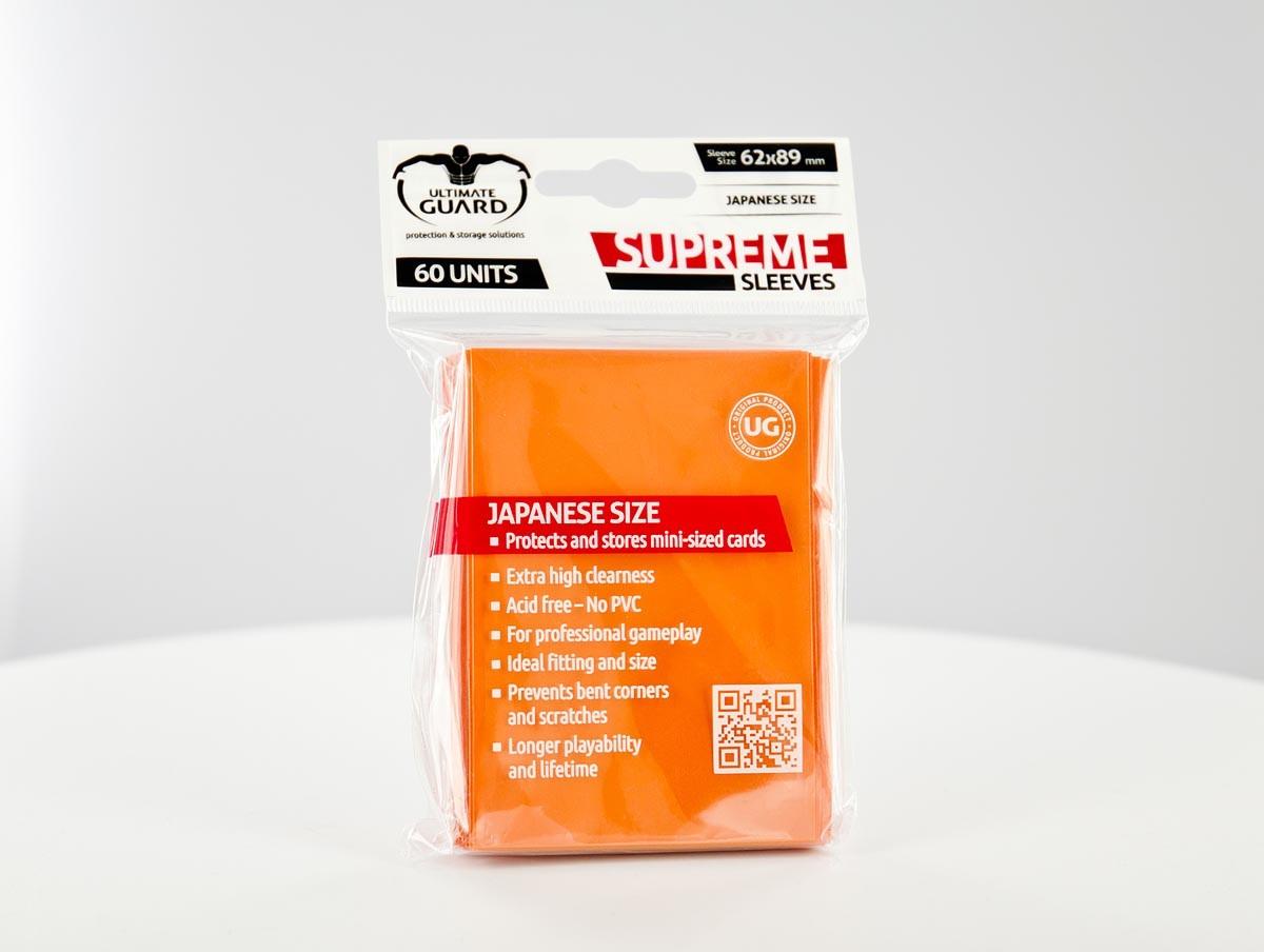 Ultimate Guard - SUPREME SLEEVES - JAPANESE SIZE - orange
