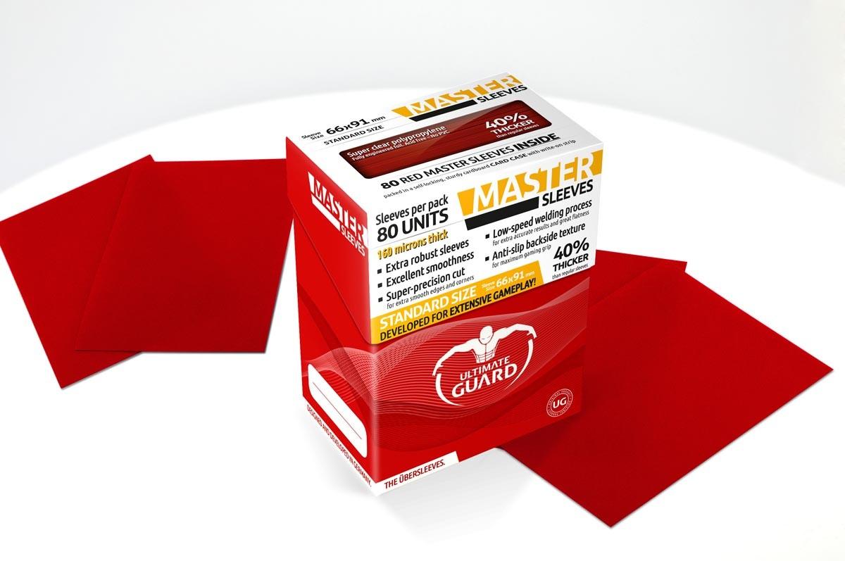 Ultimate Guard - MASTER SLEEVES - Standard size - red