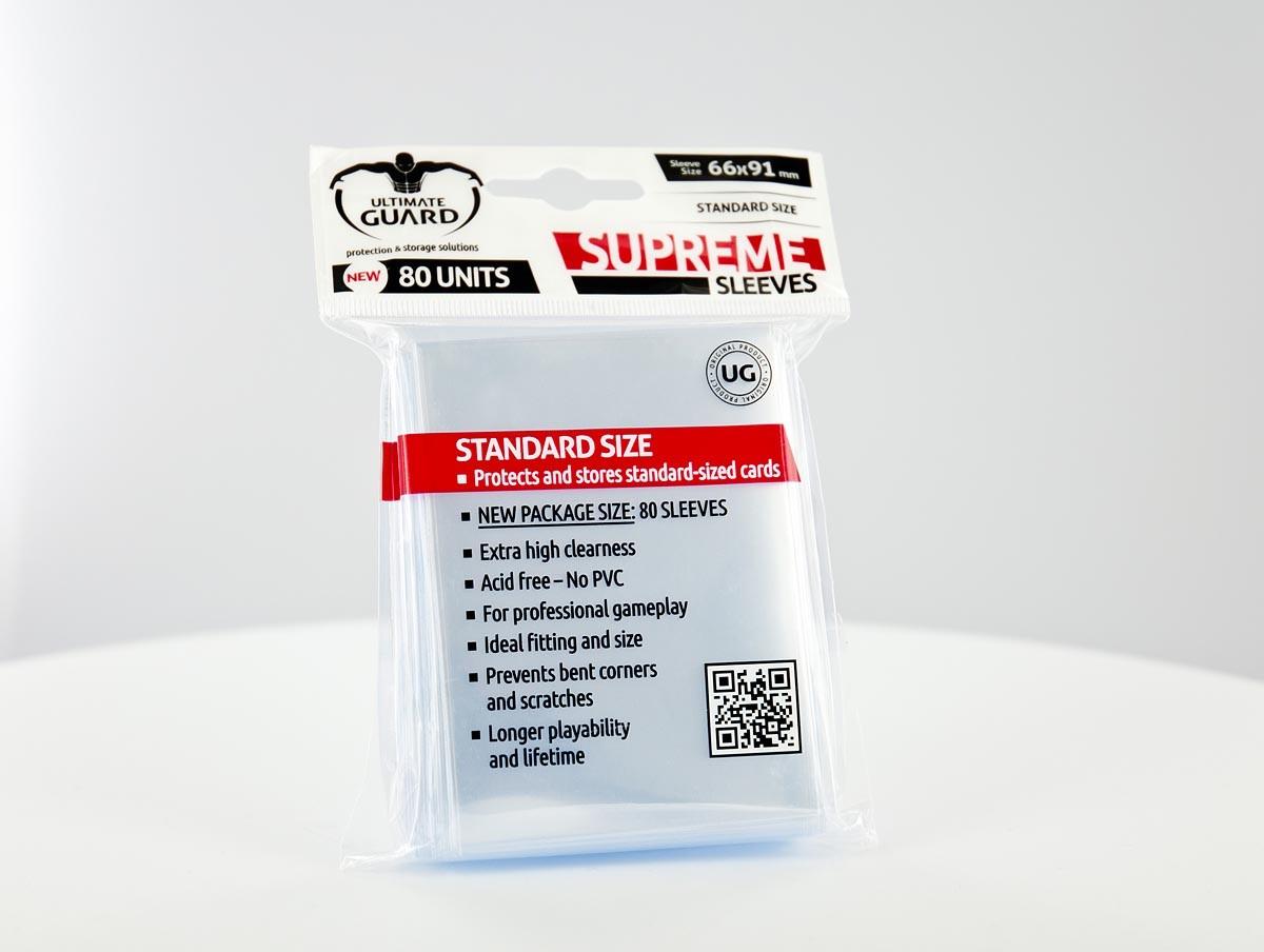 Ultimate Guard - SUPREME SLEEVES - Standard size - transparent