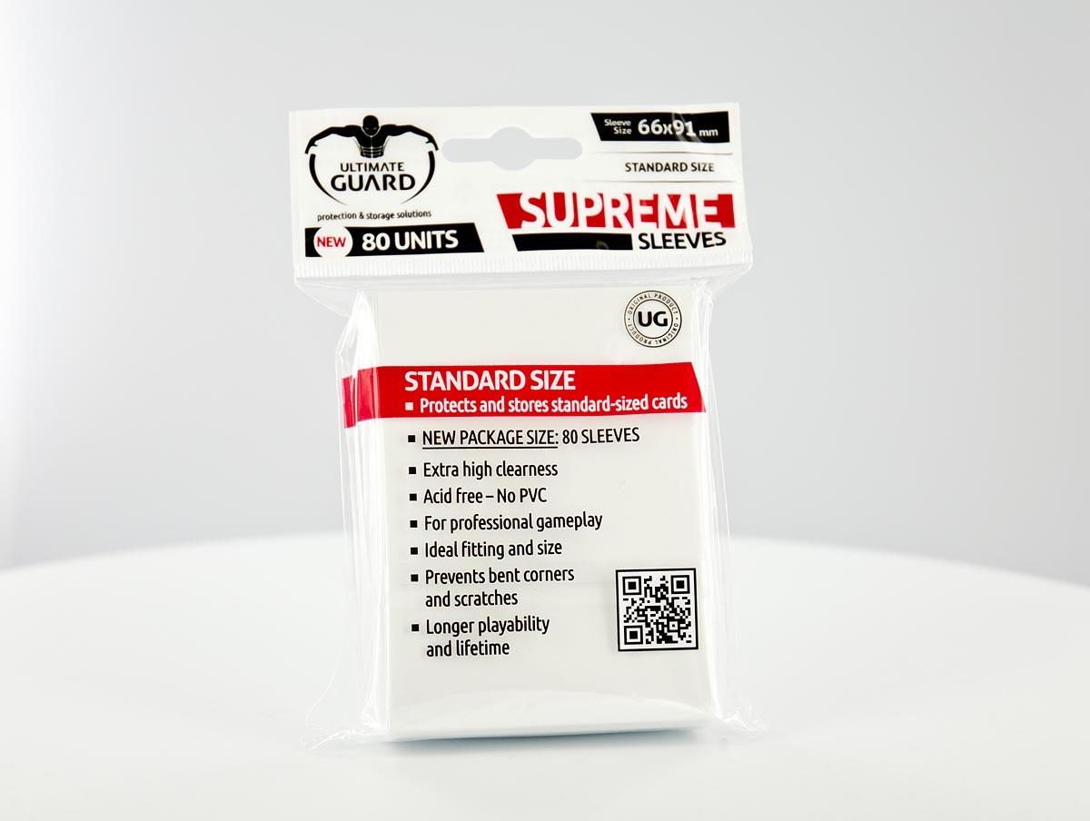 Ultimate Guard - SUPREME SLEEVES - Standard size - white
