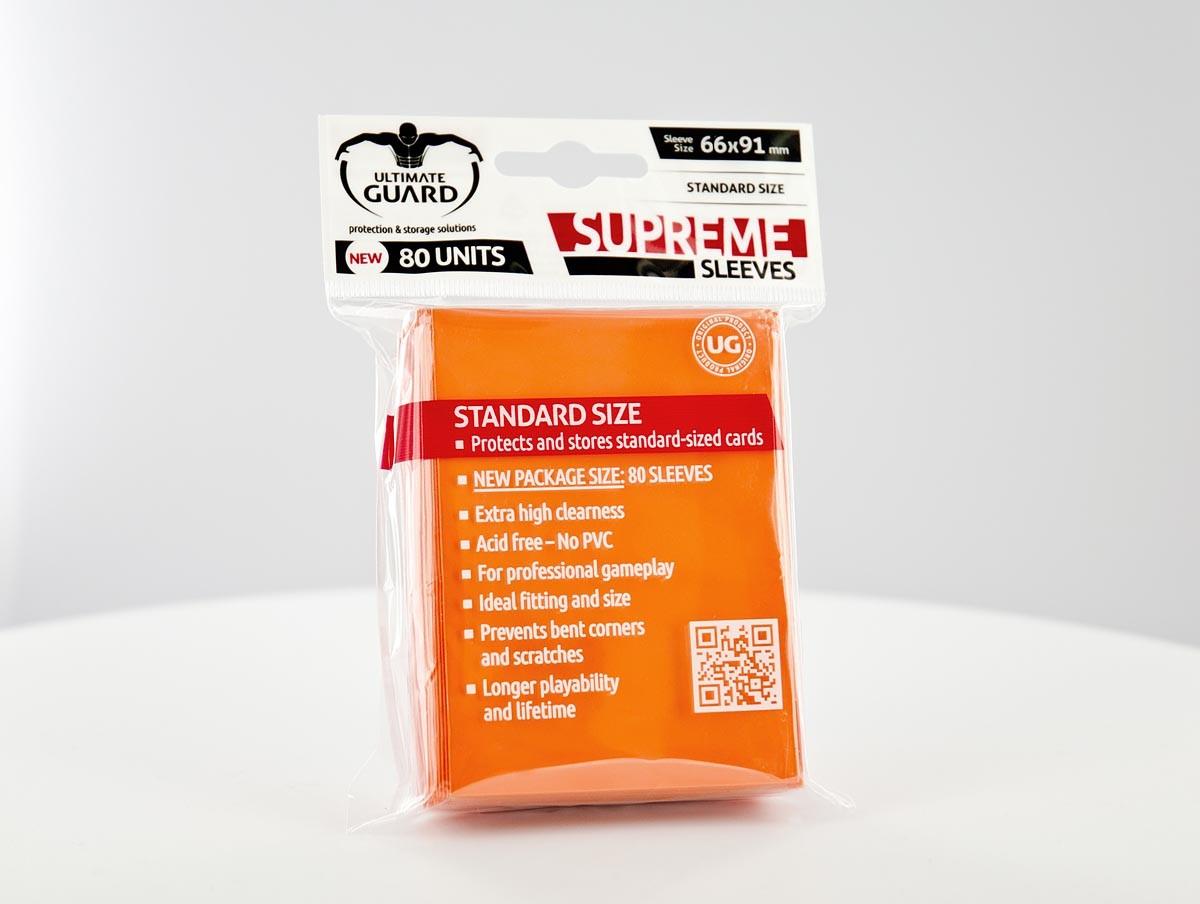 Ultimate Guard - SUPREME SLEEVES - Standard size - orange