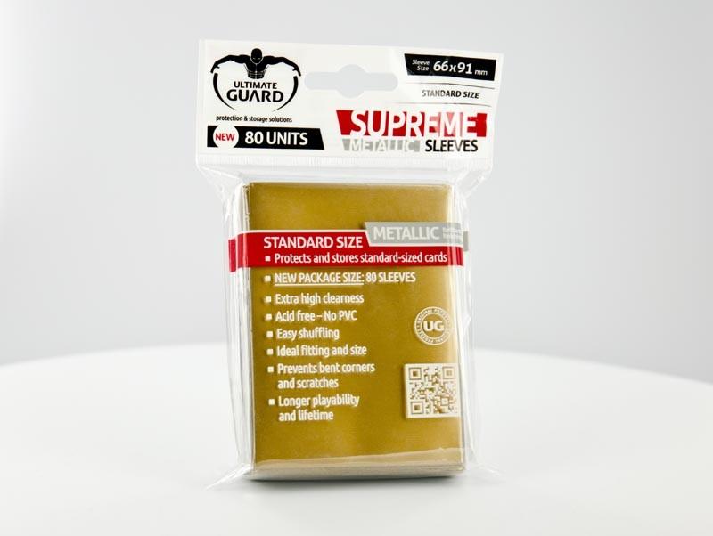 Ultimate Guard - SUPREME SLEEVES - Standard size - gold