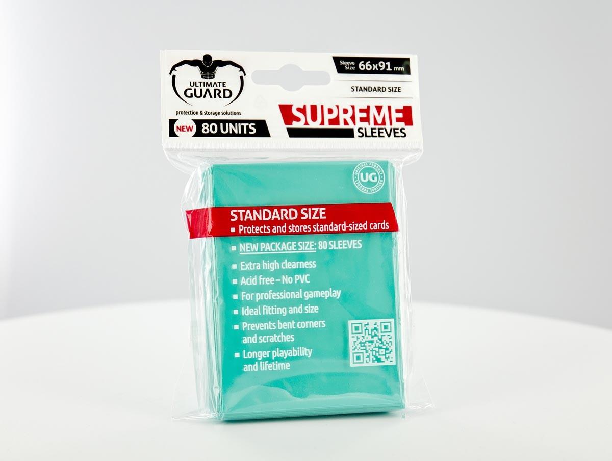 Ultimate Guard - SUPREME SLEEVES - Standard size - turquoise