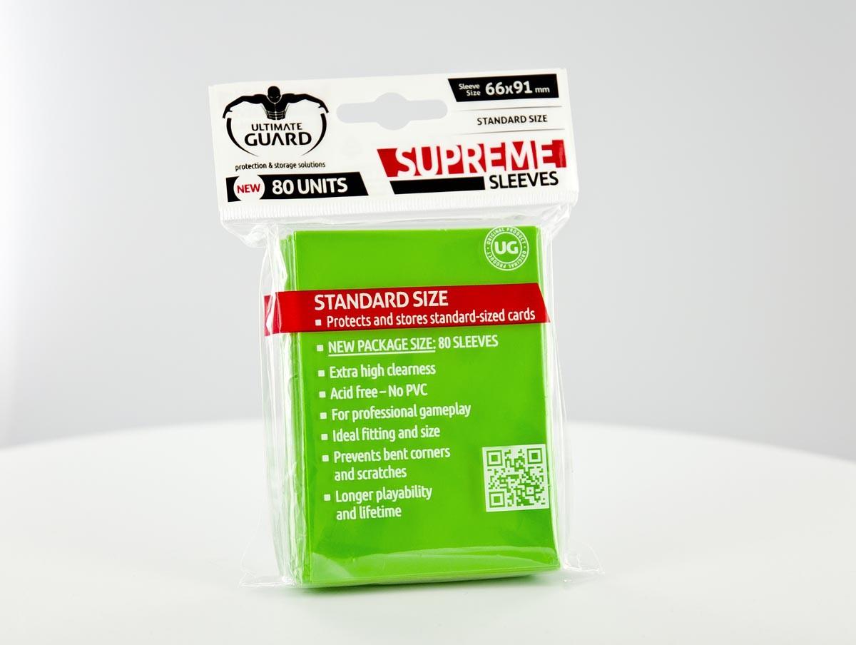 Ultimate Guard - SUPREME SLEEVES - Standard size - light green