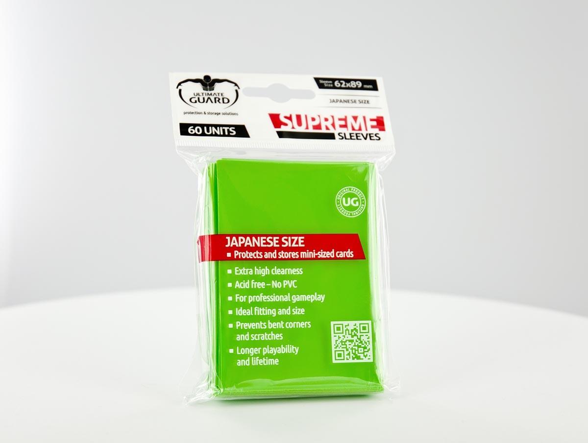 Ultimate Guard - SUPREME SLEEVES - JAPANESE SIZE - light green