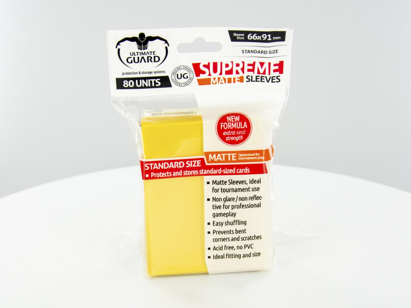 Ultimate Guard - SUPREME SLEEVES MATTE - Standard size - yellow