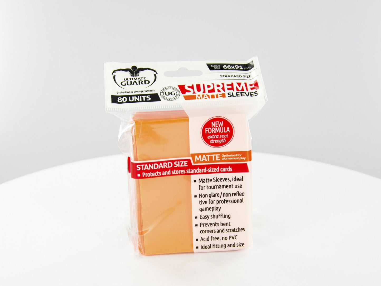 Ultimate Guard - SUPREME SLEEVES MATTE - Standard size - orange