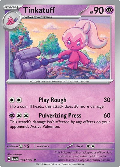 Tinkatuff - 104 (SV02: Paldea Evolved) Light Play Reverse Holofoil